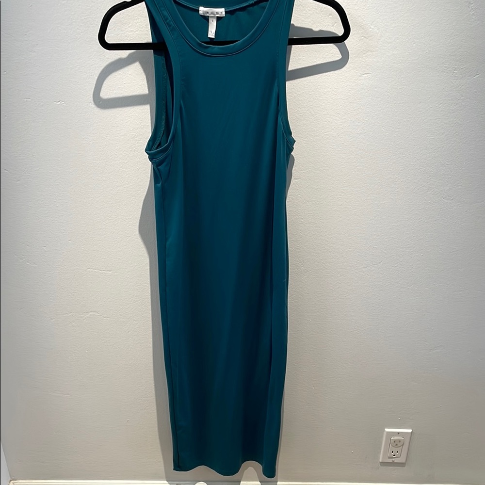 Teal Sleeveless Midi Dress